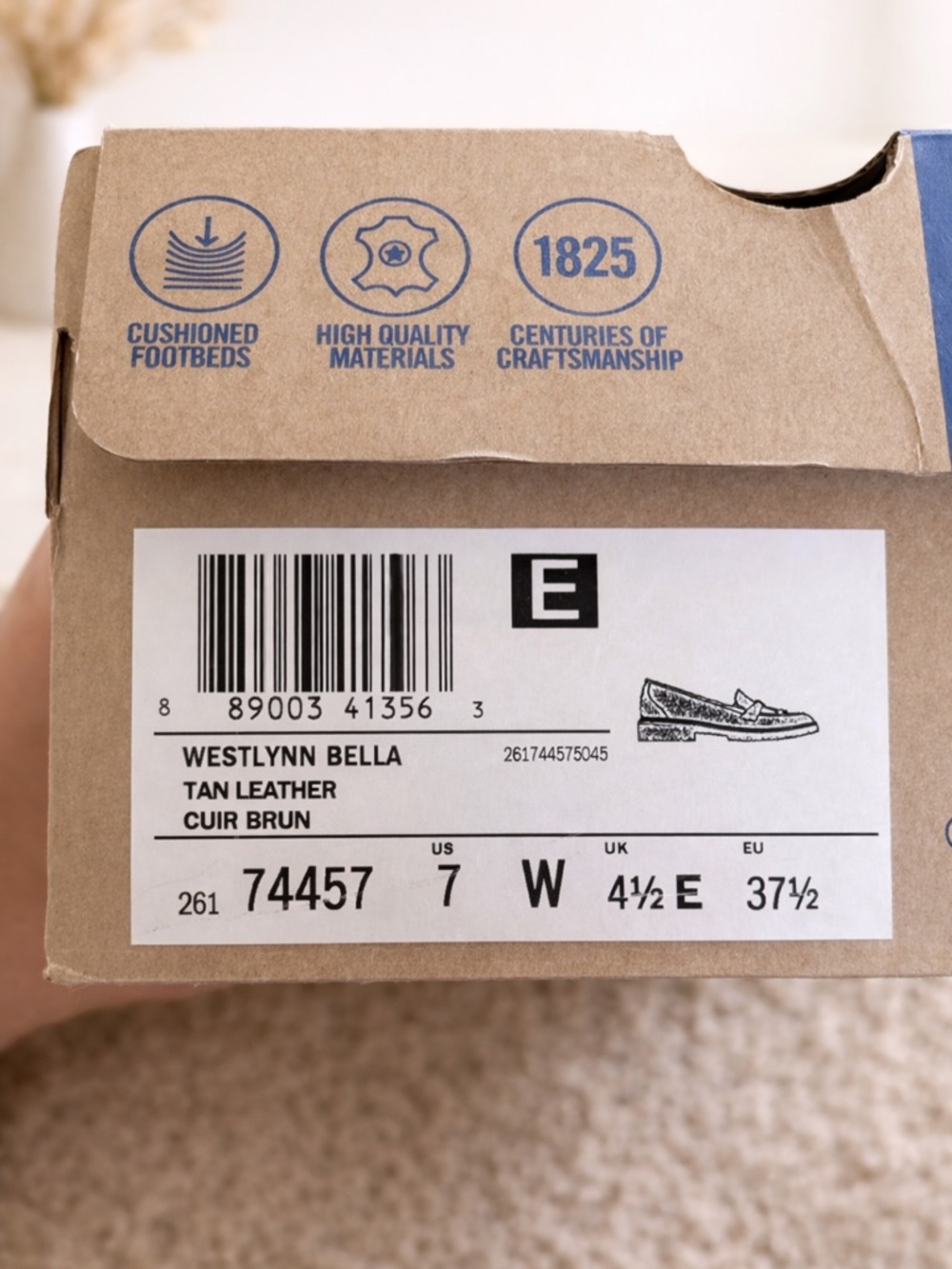 Clarks womens Brown Leather Loafers - Classic Tassel Penny Slip-Ons size 7 NIB - Picture 5 of 5